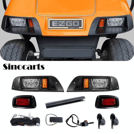 EZ-GO TXT PRE2013 LED High Low Beam Light Kit with brake pads 12-48 volt