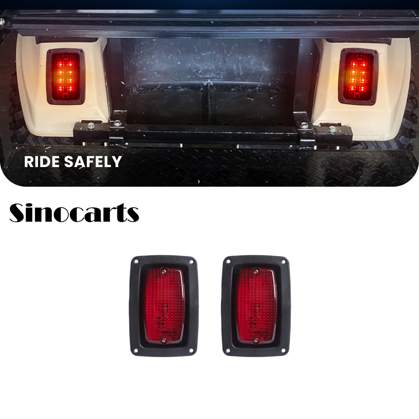 Club Car DS LED Taillight ONLY 12-48 volt
